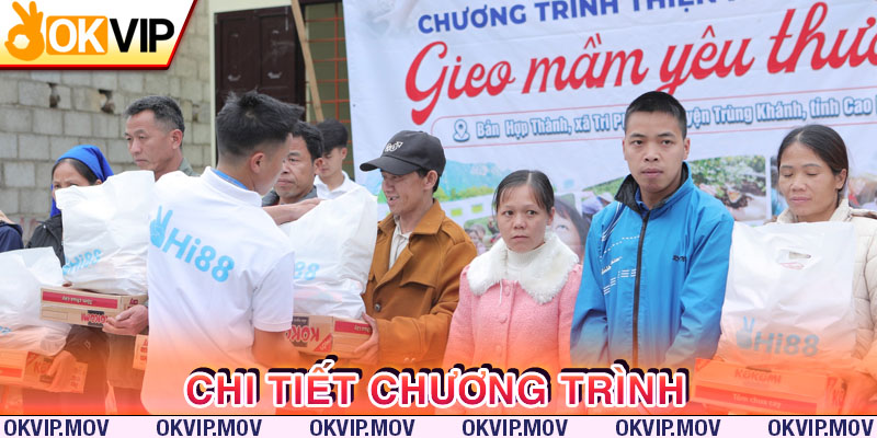 Chi tiết OKVIP gieo mầm yêu thương cùng bà con tỉnh Cao Bằng