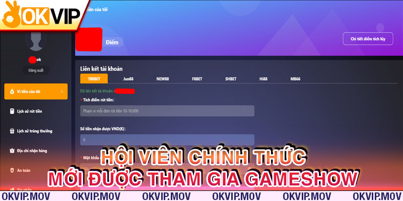 Chỉ có hội viên OKVIP mới được chơi gameshow