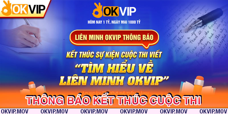 Thông báo kết thúc cuộc thi